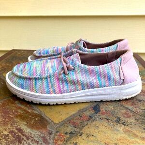 Hey Dude Girls Wendy Pastel Shoes Size 1-2